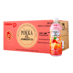 POKKA ICE STRAWBERRY TEA 24X500ML