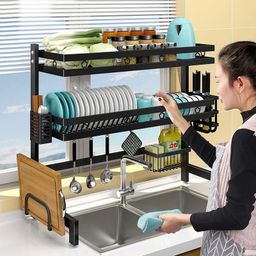 High quality heavy duty over the sink dish rack