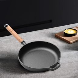 Thickened cast iron frying pan