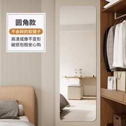 Wall mounted flexible mirror