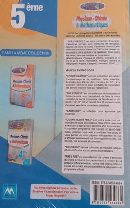 TOP CHRONO Physique-Chimie/ MATH 5ieme (Editions Matrice)