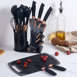 19Pcs Silicon Cooking spoon & knife set