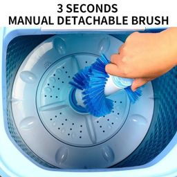 Mini washing machine with shoe brush