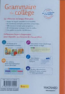 (Langue Française) Grammaire du Collège - 6ieme a la Tle (Magnard)