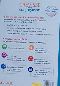 (Langue Française) Grevisse de la Conjugaison - (Magnard)