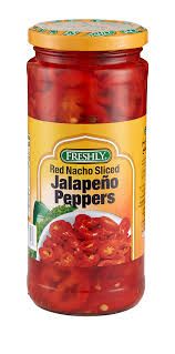 شرائح فلفل هالبينو احمر - 16x12 اونصة 