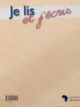 Je lis et j'écris, Mon livret d'exercices CP2 - Les Classiques Africains