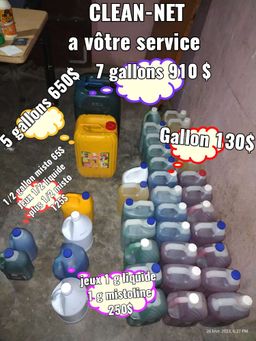 Produits de nettoyage 