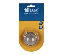 STRAINER TEA BALL STAINLESS STEEL HILLHOUSE