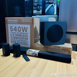 Hisense sound bar HS5100 5.1CH 540 watts, Bluetooth, wireless subwoofer, HDMI cable