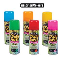 PARTY-SPRAY HAIR NEON COLOURS
