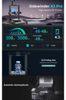 Artillery Sidewinder X3 Pro Impressora 3D