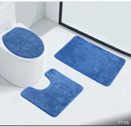 Super absorbent 3 pcs Bathroom/Toilet mats 