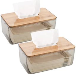 Nordic minimalist tissue box /Serviette holder with bamboo lid