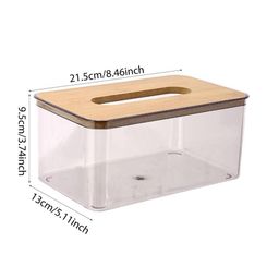 Nordic minimalist tissue box /Serviette holder with bamboo lid