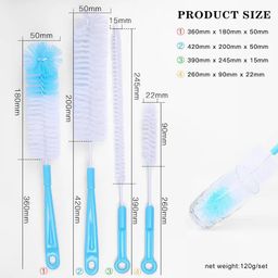 4Pcs Long Handle Cleaning Brush Set