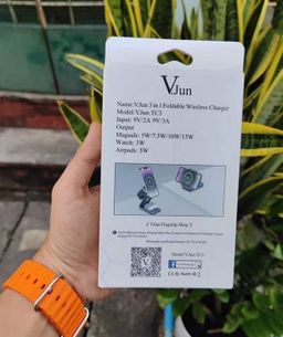V.Jun_3 in 1 Foldable Wireless Charger