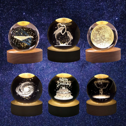  3D BOLA CRYSTAL BERCAHAYA