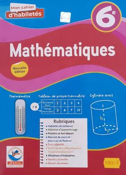 Mathematique / Cahier d’habileté - 6ieme (JD Editions)
