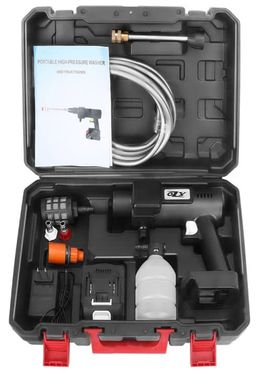 48VF High Pressure Cordless Car Washer Wireless Spray Portable Water Cleaning Machine for Gardening with two Lithium Battery 🔋 