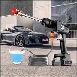 48VF High Pressure Cordless Car Washer Wireless Spray Portable Water Cleaning Machine for Gardening with two Lithium Battery 🔋 