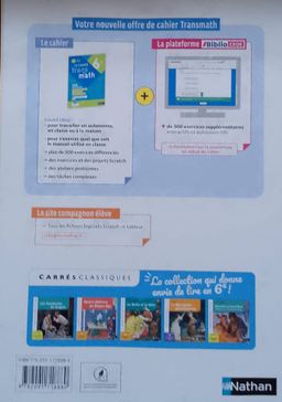 Trans Math, Le Cahier (Nathan) - 6ieme