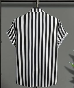 Chemise À Manches Courtes À Rayures Pour Hommes