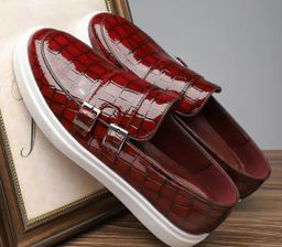 Chaussures de moine à enfiler pour hommes 