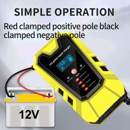 Carregador e reparador de bateria inteligente 12v 6A carro moto