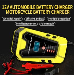 Carregador e reparador de bateria inteligente 12v 6A carro moto