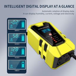 Carregador e reparador de bateria inteligente 12v 6A carro moto