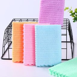 5pcs Household Cleaning Dishwashing Cloth