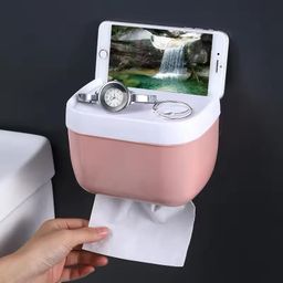 Non Punching Strong Adhesive Wall Mounted Tissue Box 