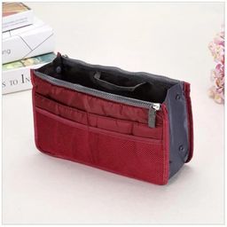 Nylon Travel Insert Organizer Handbag Purse Large Liner Makeup Cosmetic 