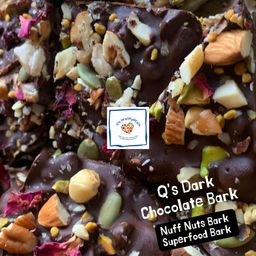 Q's Dark Chocolate Bark