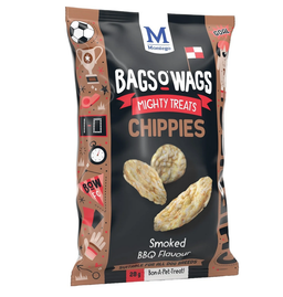 MONTEGO BAGS O' WAGS CHIPPIES SMOCKED BBQ 28G