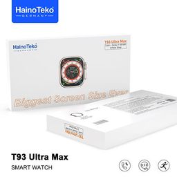 HainoTeko T93 Ultra Max Smart watch, Biggest Screen Size Ever with 3 Strap