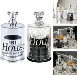 Cute bear Toothpick / cotton swab / Earbud Box