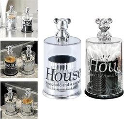 Cute bear Toothpick / cotton swab / Earbud Box