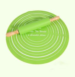 Silicone Baking Mat with  Rolling Pin Set 