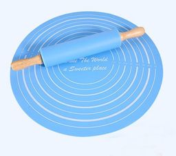Silicone Baking Mat with  Rolling Pin Set