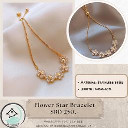 Flower star bracelet 