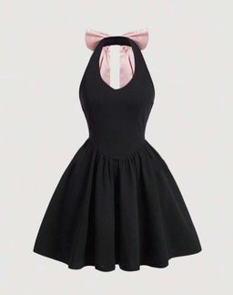 Halter Neck Bow Dress