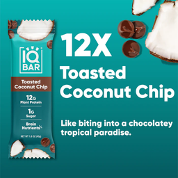 IQ BAR Toasted Coconut Chip Protein Bar
