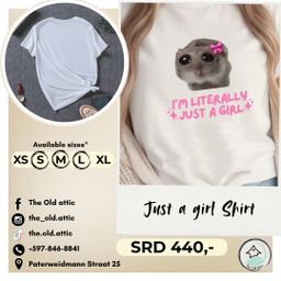 Just a girl shirt 