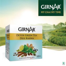 Girnar Detox Desi Kahwa 10 Tea Bags Box