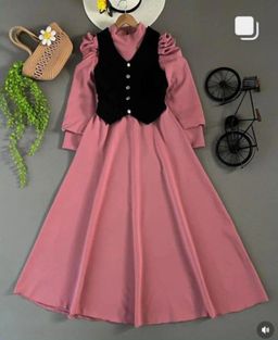 Stylish long sleeve dress 