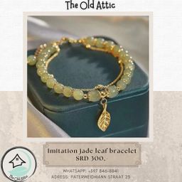 Imitation Jade Leaf Bracelet 