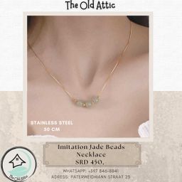 Imitation Jade Beads Necklace 