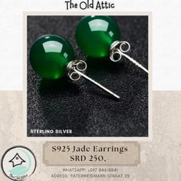 S925 Jade Earrings 